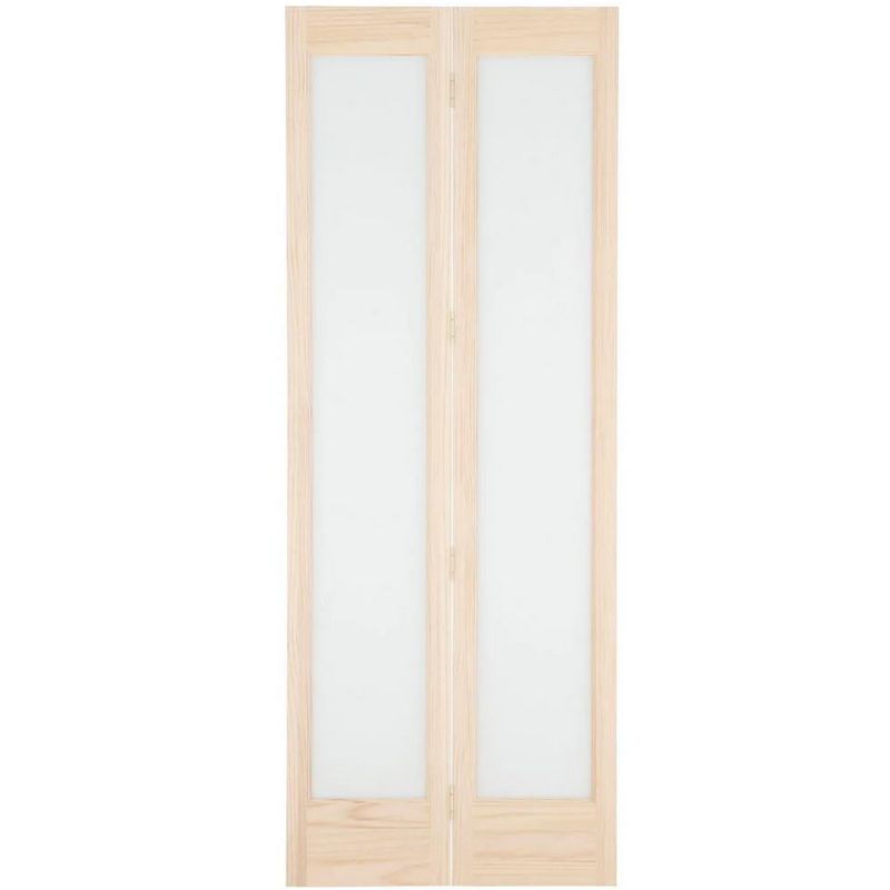 1 Lite Frosted Bifold With Track And Hardware